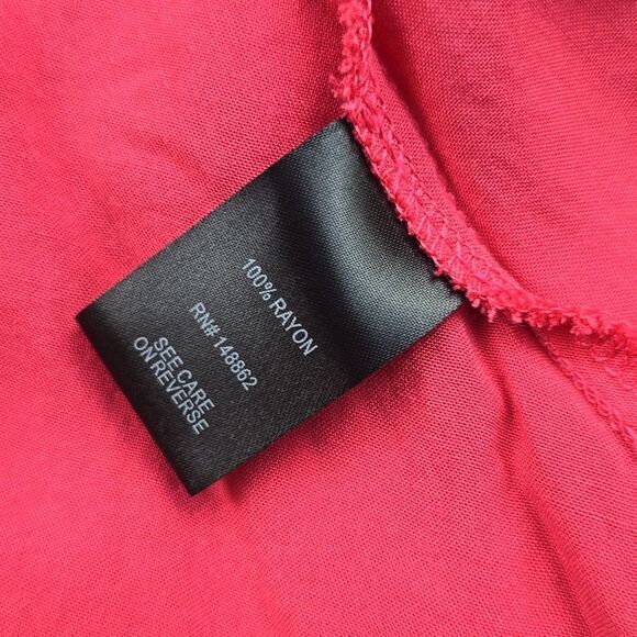 Torrid -1906 Chalis High Low Midi Skirt Ruffle Hem in‎ Pink Women's 0 / Large - Picture 7 of 7